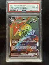 Pokemon Rayquaza VMAX Rainbow 217/203 Evolving Skies PSA 10 Gem Mint