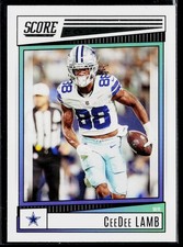 CeeDee Lamb 2022 Score #222 Dallas Cowboys NFL Card
