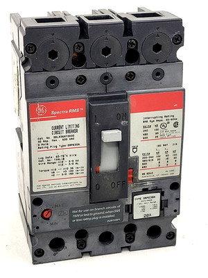 SELA36AT0030 GE 30A Max 600V Circuit Breaker w/ 20A SRPE30A20 - Next Day Option