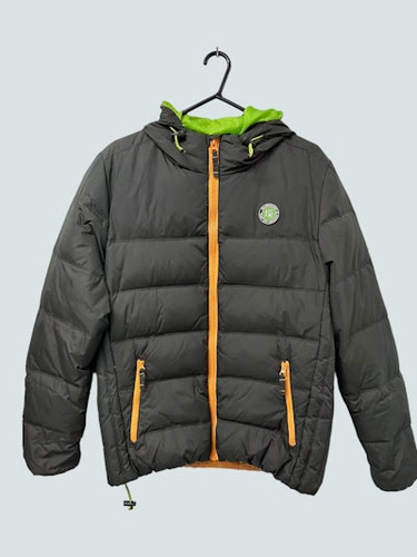 Superdry Grey Puffer Jacket Size L - Used, Good Condition - Picture 1 of 3