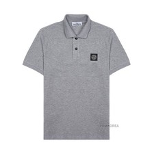 Stone Island Logo Patch Polo T-Shirt (14A) 105802772