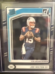 2024 Panini Clearly Donruss Joe Milton III Rated Rookie #97 Patriots