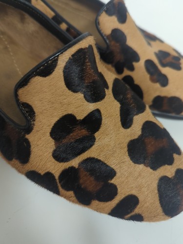 Aerosoles Damen Gr. 8 Ballerinas Leopardenmuster Leder Slipper Komfort - Bild 8 von 9