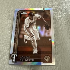 2025 Topps Chrome Corey Seager Sepia Refractor #24 Rangers