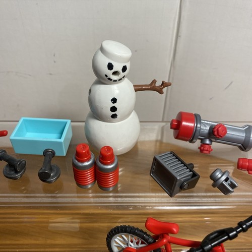 Playmobil Christmas Santa Sleigh Snowman Bicycle Trunk Parts Lot C - Picture 5 of 12