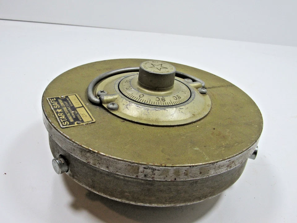 Vintage Star Safe C6 Round Lift out Floor Safe W/ Combo Works - Image 4 of 4