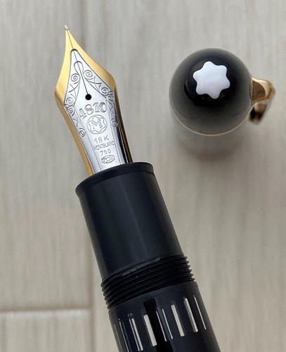 Montblanc 149 18K (F) Fine Nib 750 German Made Ink-filling Fountain Pen - 第 3/12 張圖片