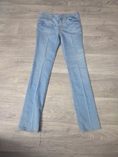 7 For All Mankind The Skinny Blue Jeans Size 14 Stretch