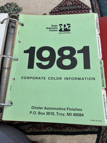 1978-1984 PPG Ditzler Paint Chip Book AMC Ford Chrysler GM Comm. Trucks - Picture 5 of 10
