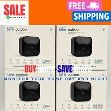 NEW Blink Outdoor 3rd Gen Add-On Home Security Camera | HD Video 4-PACK XT1 XT2