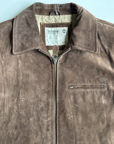 Vtg Timberland Suede Leather Jacket Casual Men’s M EUC - Picture 7 of 14