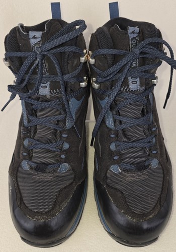 Quechua MH100 Hombres 6.5 Mid Botas de Senderismo Impermeables Negro Malla Con Cordones Sintéticos - Imagen 3 de 12