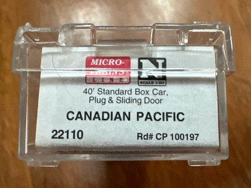 Micro Trains N Scale RTR #22110 40’ Box Car Canadian Pacific 100197 NIB NY - Picture 2 of 8