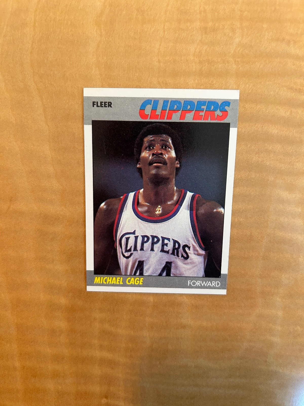 1987-88 FLEER BASKETBALL #15 MICHAEL CAGE!! NM-MT OR BETTER!! $1 SHIPPING!!