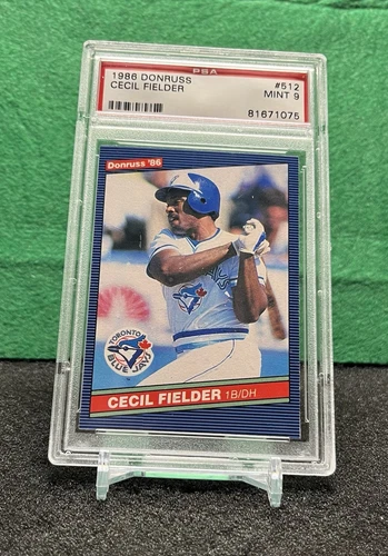 Cecil Fielder 1986 Donruss #512 Toronto Blue Jays Rookie (RC) PSA 9 Mint
