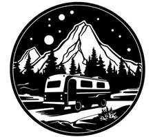 RV Camping Life Two 5" Vinyl Decal Car Truck Window Tablet Laptop RV Camper