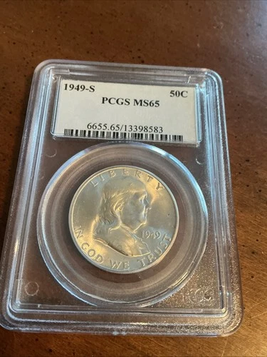 1949 S FRANKLIN HALF DOLLAR PCGS MS 65 Mostly Brilliant