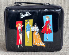 VINTAGE BARBIE SCHILLING 2002 BLACK VINYL TRAVEL CASE