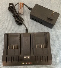 20V Dual Port WA3875 Charger For Worx 18V/20V Lithium Battery WA3578 - TESTED