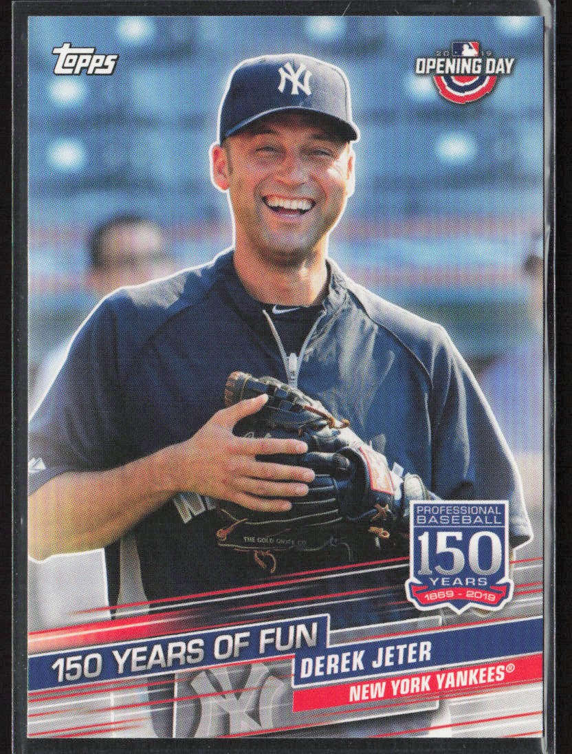 Derek Jeter 2019 Topps Opening Day 150 Years of Fun Insert #YOF-22 Yankees