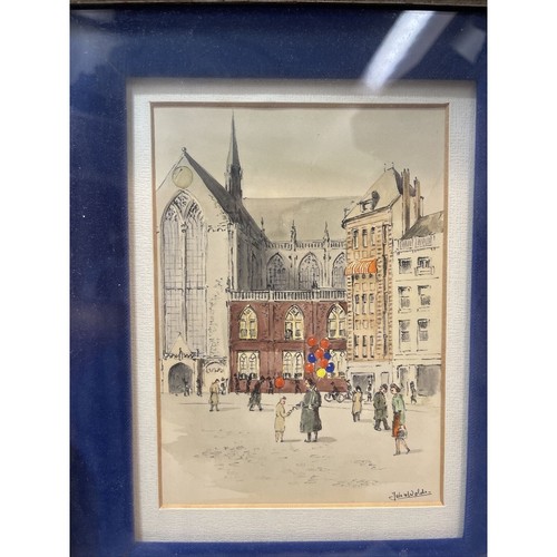 Original John Wolden? Pen and Ink Picture Framed - Picture 3 of 4