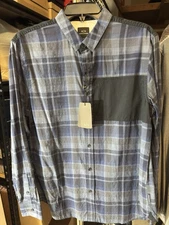 NWT! Armani Exchange Mens Shirt  Button Down Regular Fit Cotton Size M