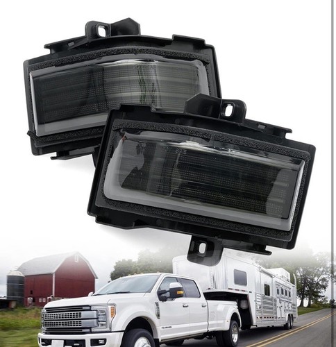 Dynamic Switchback LED Side Mirror Light Ford F250 F350 F450 F550 SD Smoked Lens - Picture 3 of 9