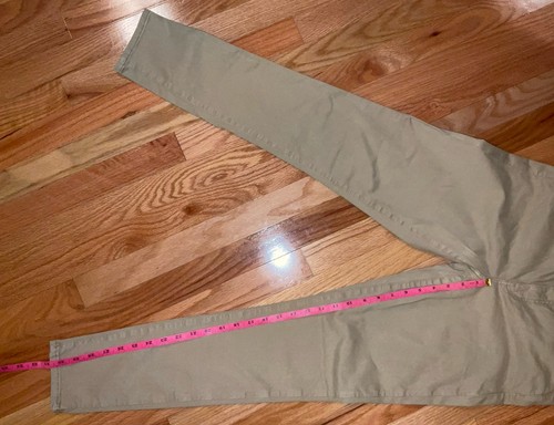 American Eagle Kick Boot Pants Tan Khaki Mid Rise Stretch Women’s Sz 12 Long EUC - Picture 8 of 10