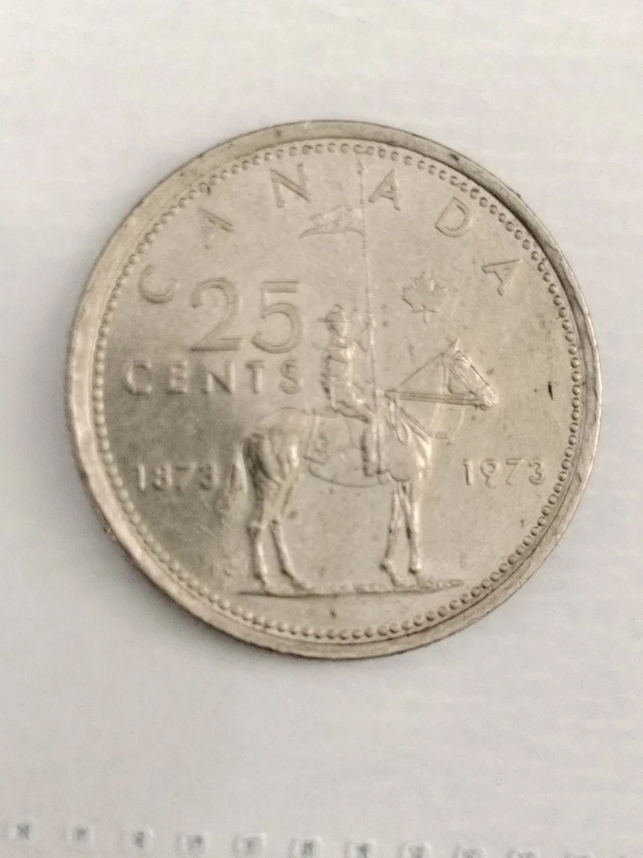 1873-1973 Canada 25 Cent Commemorate 100 Years Replacing the Caribou 25 Cent. - Image 3 of 4