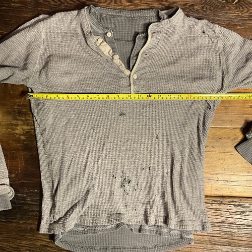 Cialda termica RRL DOUBLE RL Henley doppio strato personalizzata S XS tutto cotone - Foto 4 di 8