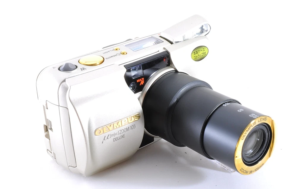 [Near Mint w/strap] Olympus μ mju Zoom 105 Deluxe  35mm Film Camera Japan #3968 - Image 2 of 4