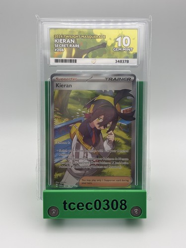 Kieran - Scarlet & Violet Twilight Masquerade - 206/167 Ace 10 Gem Mint Pokémon