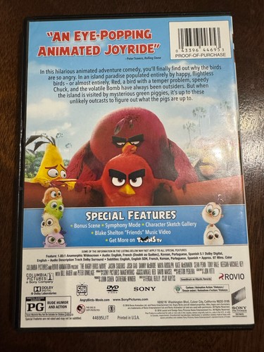 The Angry Birds Movie DVD Pre-owned - Picture 2 of 2