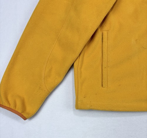 Vintage LL Bean Polartec Fleece Jacket Men's Small Thick Yellow Hoodie READ - Picture 5 of 16