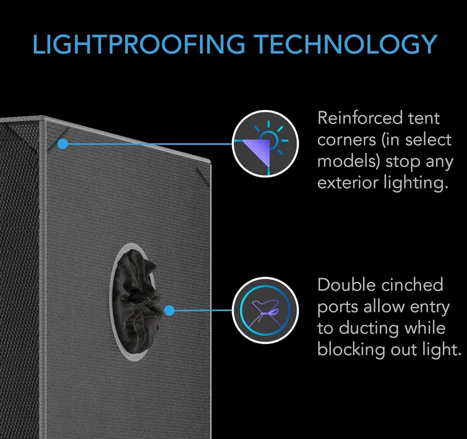 Indoor Tragbares Growzelt Green Room Silber Mylar Gefüttert Hydrokultur Carbon - Bild 3 von 4