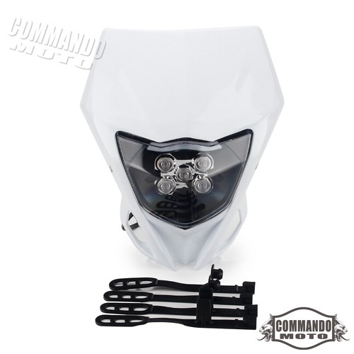 Supermoto LED Headlight For Yamaha WR 125 250 400 426 450 YZ250 YZ450 TTR110 230 - Picture 3 of 8