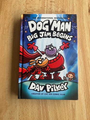 Dog Man #13 Big Jim Begins Hardcover By Dav Pilkey Brandnew Autographed Copy - Picture 1 of 3