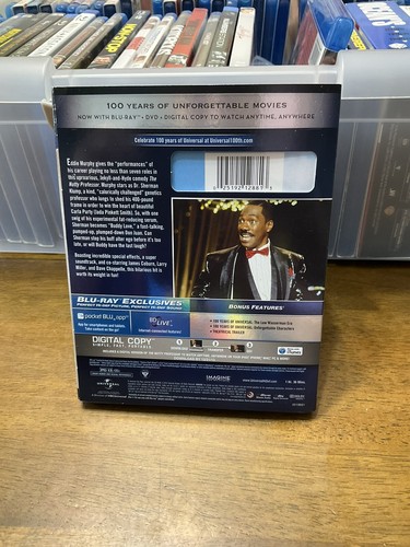 The Nutty Professor (1996) Blu-ray and DVD with Slipcover Eddie Murphy 100 - Picture 3 of 4