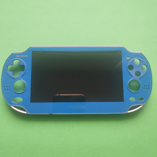 Sony PS Vita PCH-1000 nur Display blau gebraucht funktioniert zum Austausch - Bild 1 von 9