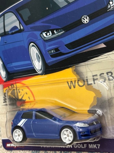 HOT WHEELS PREMIUM CAR CULTURE WORLD TOUR VOLKSWAGEN GOLF MK7 Blue - Picture 2 of 2