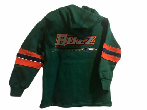 NWT Disney Store Toy Story Buzz Lightyear Zip Sweatshirt Coat Green Size S Small - Picture 2 of 12