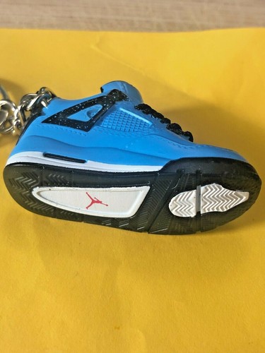 Nuova Mini 3D AIR JORDAN Scarpa Portachiavi Blu/Bianco/Nero - Foto 5 di 6