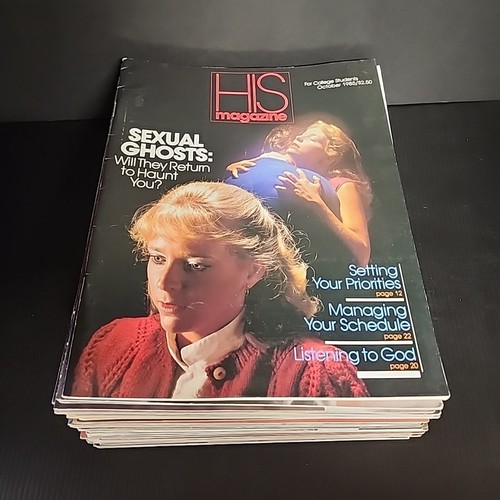 Lot of 35 HIS Christian Magazines 1981 - 1986 VTG 1980s Christian Literature - Imagen 1 de 15