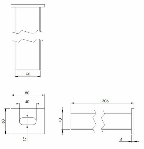 Bodenriegel Gartentor Zaun Bodenhülse Auflaufbock Mittelfesteller für 16mm Riege - Bild 3 von 3
