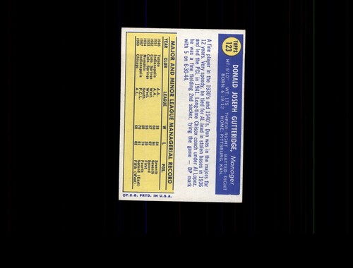 1970 Topps 123 Don Gutteridge MG RC EX #D641387 - Picture 2 of 2