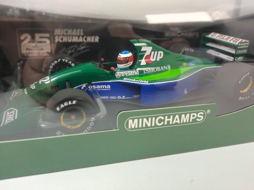 Minichamps Jordan 191 #32 M. Schumacher practice Belgian GP 1991 1/18 113911132 - Imagen 2 de 4