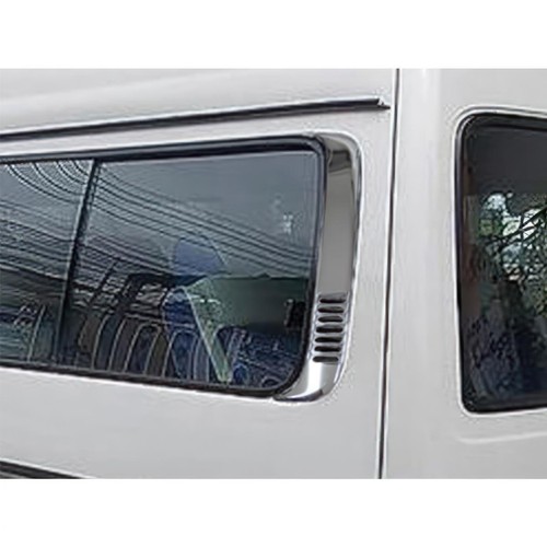 For Toyota Hiace Commuter 1998-2004 Rear Pillar Cover Pair Chrome Trim - Picture 4 of 8