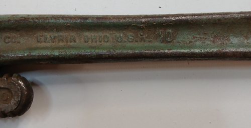 RIDGID HEAVY DUTY 10'' Pipe Wrench Made In Elyria Ohio USA - Picture 9 of 13