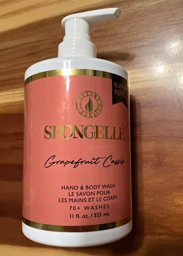 Spongelle GRAPEFRUIT CASSIS Hand & Bath Body Wash 11 Oz Bottle Brand New - Picture 1 of 2