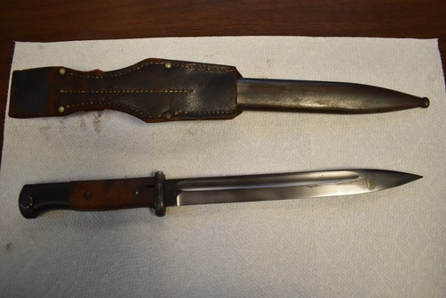 WWII GERMAN K-98 BAYONET ~ WKC ~ Blade and sheath have Matching serial # - Picture 2 of 5